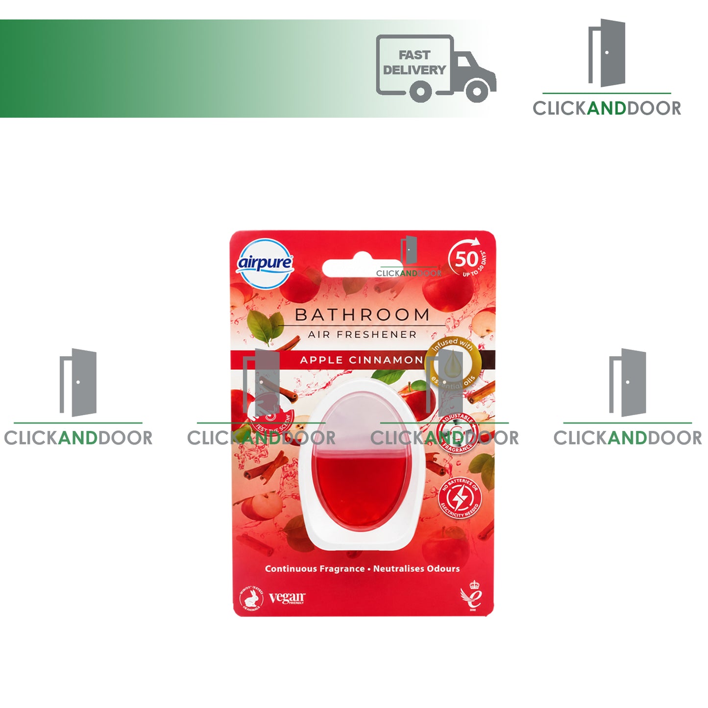 Airpure Automatic Spray Air Freshener Refill Set Bundle Apple Cinnamon Bundle