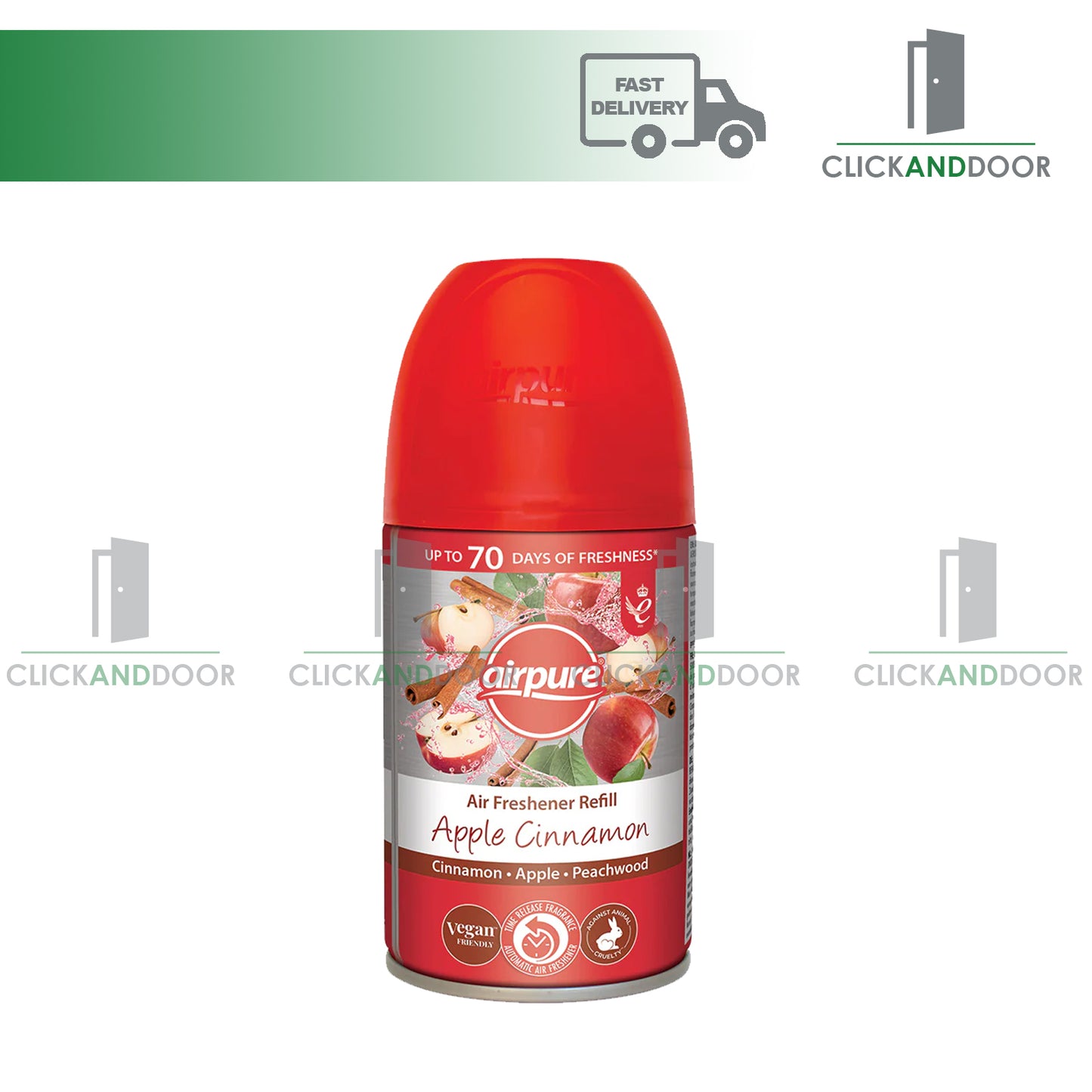 Airpure Automatic Spray Air Freshener Refill Set Bundle Apple Cinnamon Bundle
