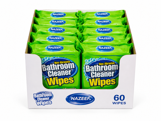 NAZEEF BATHROOM CLEANER WIPES 60 WIPES 10pcs