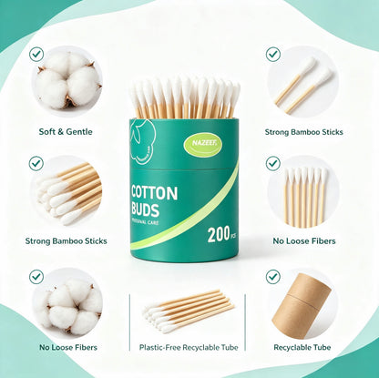 NAZEEF COTTON BUDS 200pcs